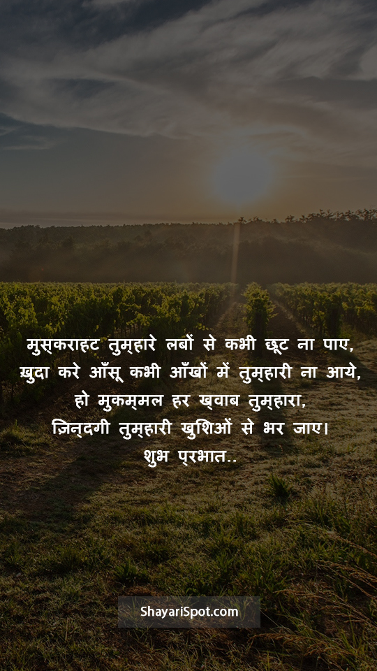 Zindagi Tumhaari - ज़िन्दगी तुम्हारी - Good Morning Shayari in Hindi with Full Screen Image